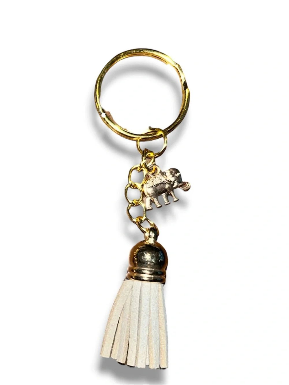 Handmade Cute Tassel Keychain Trio - Pink, Tan, Cream